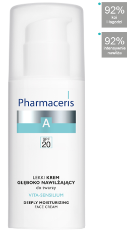 Pharmaceris A - VITA-SENSILIUM - Dwufazowy nawilżający krem do twarzy SPF 20 50 ml 5900717163317