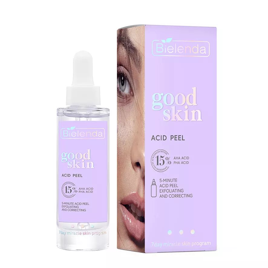 Bielenda Good Skin Acid Peel 5-Minutes Exfoliating and Correcting Acid Peeling with AHA and PHA Acids 30g