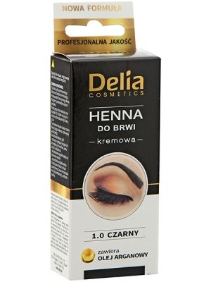 Delia - /UseBy31/08/23/ Henna KREMOWA brwi CZARNA 5906750815923