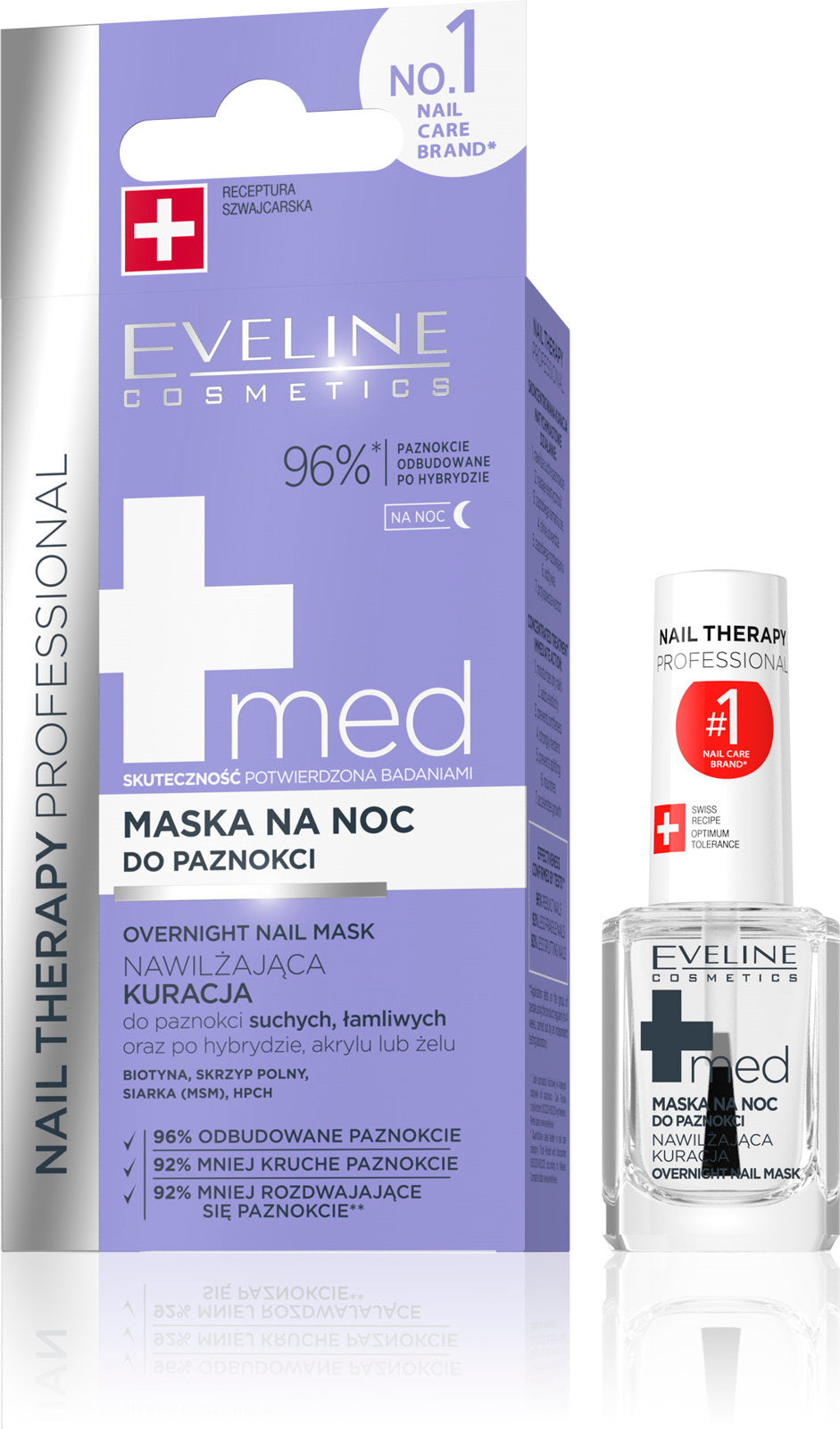 Eveline NailTherapyProfessional Overnight Moisturizing Night Mask for Nails 12ml