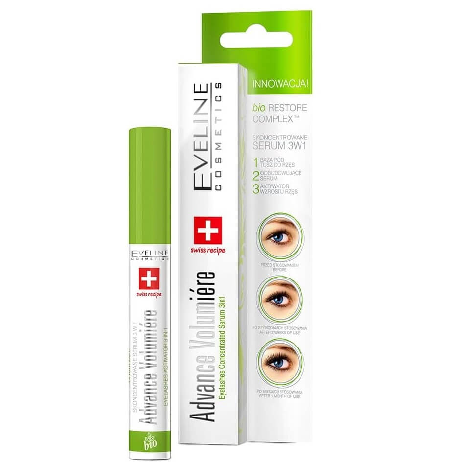 Eveline Advance Volumiere 3in1 Eyelash and Eyebrow Serum 10ml