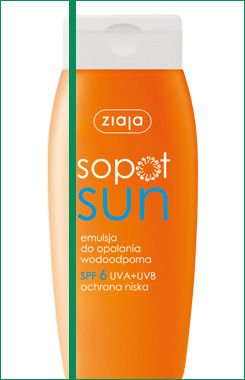 Ziaja Sopot Sun Waterproof Sun Lotion SPF6 150ml