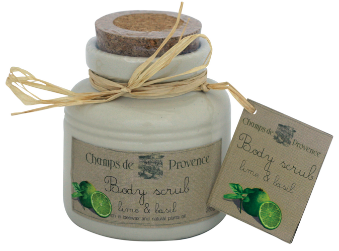 Champs de Provence - Body SCRUB BASEL & LIME 260 g 5060061203388