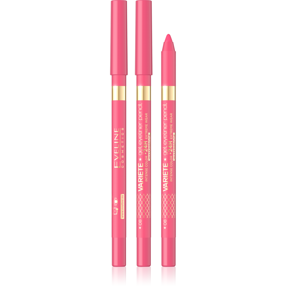 Eveline Variete Waterproof Gel Eyeliner Pencil No.09 Pink 1 Piece