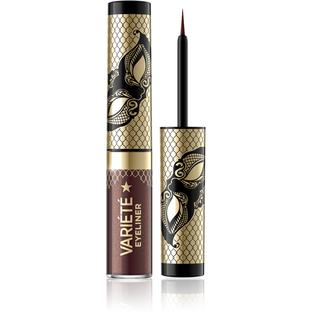 Eveline Variete Waterproof Colored Eyeliner No. 02 Shiny Brown 4ml