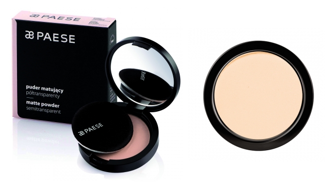 Paese - Puder MATUJĄCY półtransparentny 1A CIEPŁY BEŻ  skóra tłusta, mieszana 9g 5907546501358