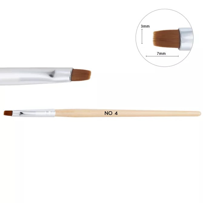 Neonail Natural Wooden Brish for Gel Appication No 4