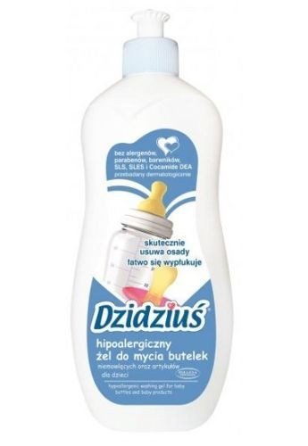 Dzidziuś - Hipoalergiczny żel do MYCIA BUTELEK niemowlęcych oraz artykułów dla dzieci 500ml 5900133010769