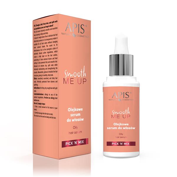 Apis Pick'N'Mix Silky Smooth Oil Hair Serum for Fizzy Dry Rough Hair 30ml