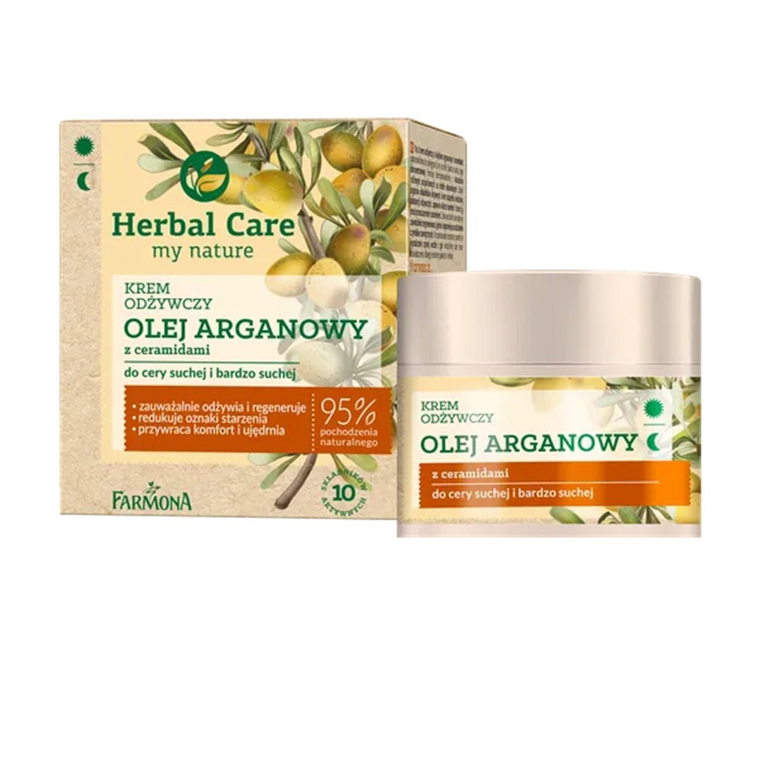 Farmona - Herbal Care - Odżywczy krem na DZIEŃ i NOC z OLEJKIEM ARGANOWYM do skóry suchej i bardzo suchej 50ml 5900117002919