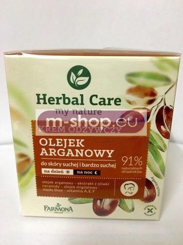Farmona - Herbal Care - Odżywczy krem na DZIEŃ i NOC z OLEJKIEM ARGANOWYM do skóry suchej i bardzo suchej 50ml 5900117002919