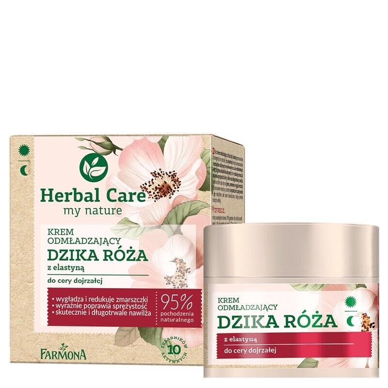 Farmona - Herbal Care - Odmładzający krem na DZIEŃ i NOC z DZIKĄ RÓŻĄ do skóry dojrzałej 50ml 5900117002902