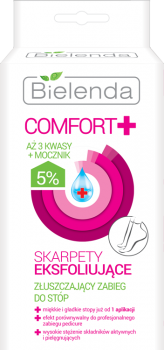 Bielenda Comfort Exfoliating Socks Feet Treatment with 3 Acids and Urea 2pcs