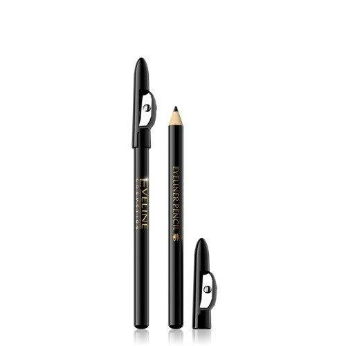 Eveline - Kredka do oczu z temperówką BLACK EYELINER PENCIL 5901761937404