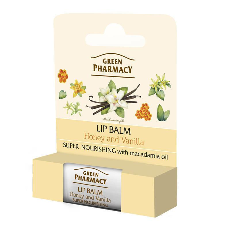 Green Pharmacy Moisturizing Lip Balm SPF10 Honey and Vanilla 4.8g