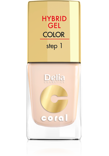 Delia - Coral Hybrid Gel - Hybrid Varnish without lamp 20 IVORY 11ml 5901350458167