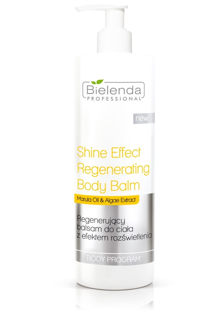 Bielenda Professional Shine Effect Regenerujący balsam do ciała z olejem marula i ekstraktem z alg 500ml