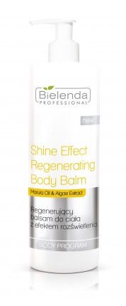 Bielenda Professional Shine Effect Regenerujący balsam do ciała z olejem marula i ekstraktem z alg 500ml