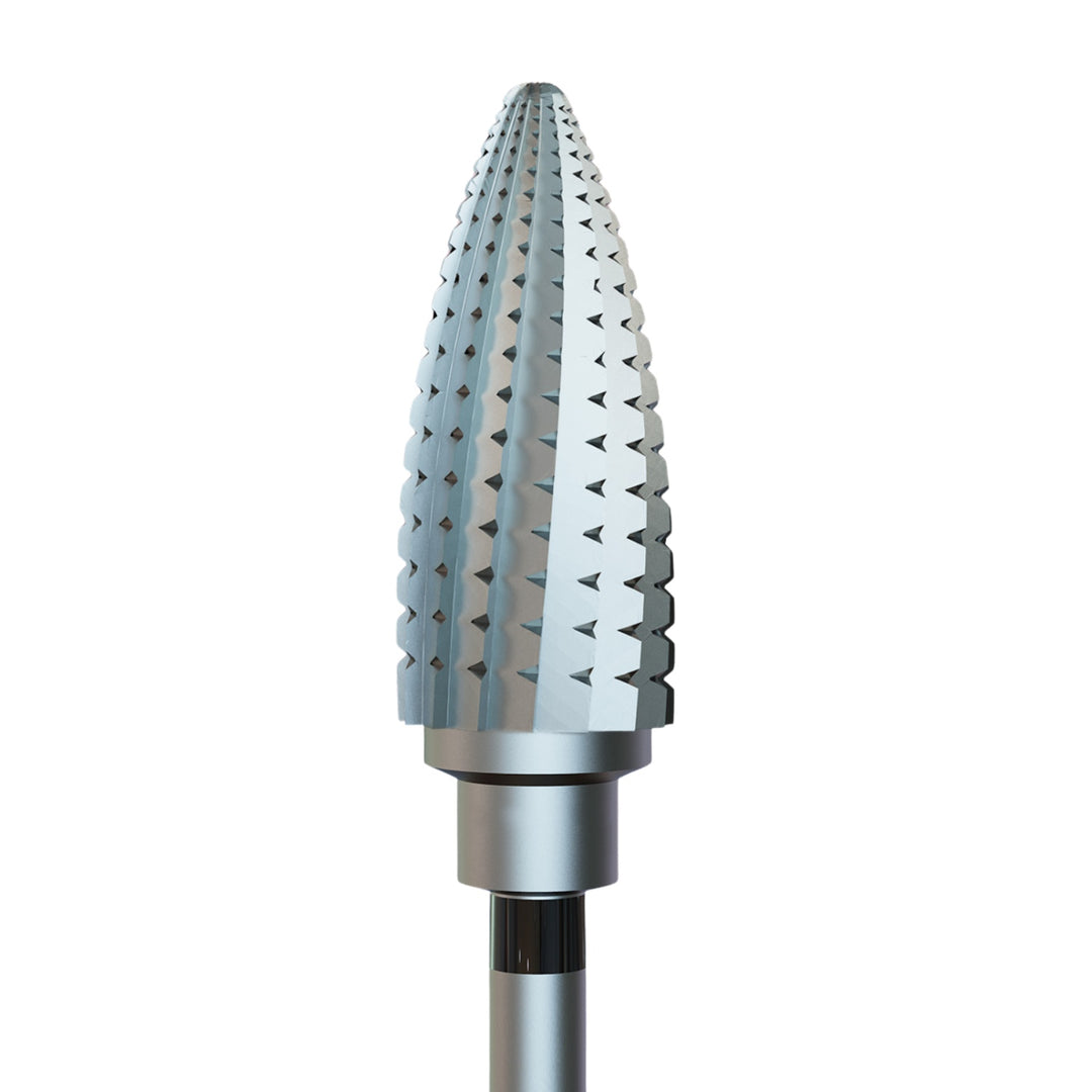 IQ Nails Tungsten Carbide Nail Drill Bit Pinecone Coarse Plain Toothing 6mm For Manicure And Pedicure 275.216.060