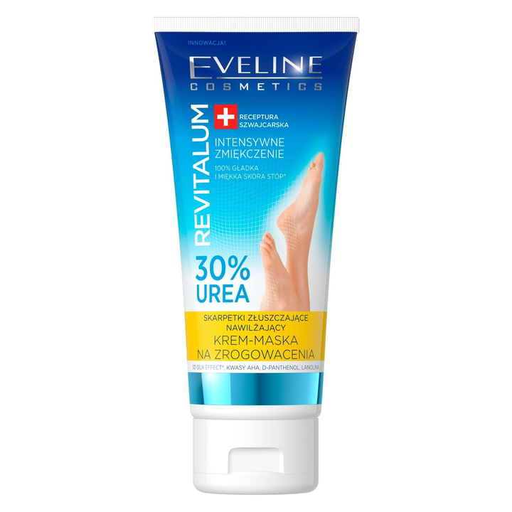 Eveline Revitalum 30% Urea Cream-Mask Against Calluses Exfoliating Socks 75ml