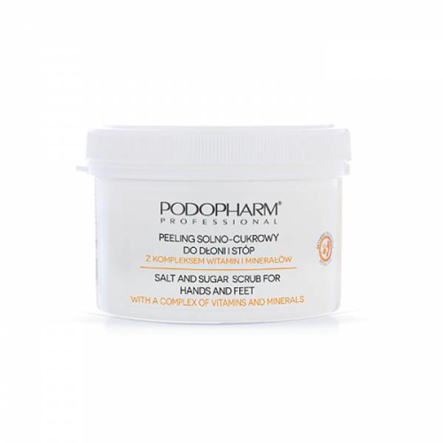 Podopharm Professional Peeling Solno-Cukrowy Do Dłoni i Stóp z Witaminami i Minerałami 600g