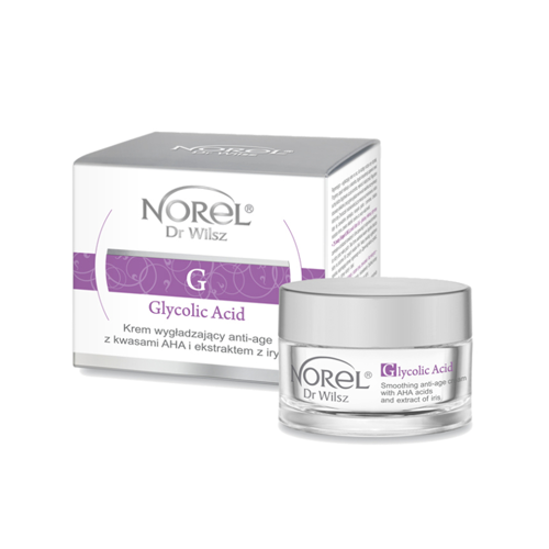 Norel Glycolic Acid Smoothing Anti-Age Cream z kwasem glikolowym i technologią LWG 50 ml