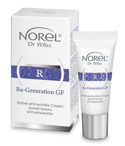 Norel Re-Generation GF Krem przeciwzmarszczkowy Czynniki wzrostu i astaksantyna 15ml