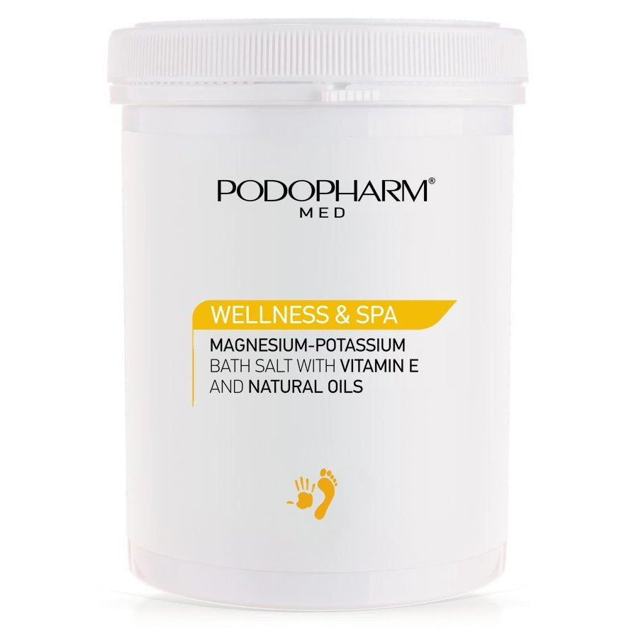 Podopharm Professional Wellness & Spa Sól do kąpieli magnezowo-potasowa z witaminą E i naturalnymi olejkami 1400g