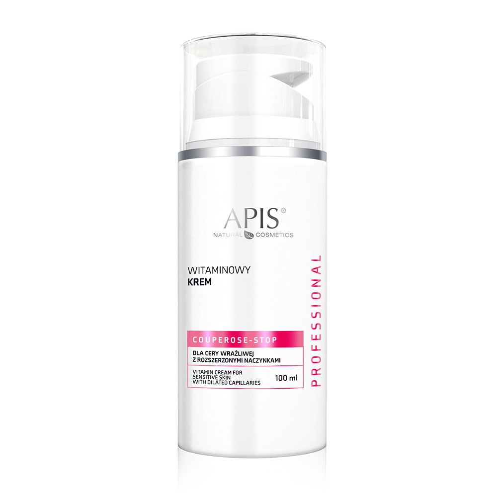 Apis Professional Couperose Stop Krem witaminowy do skóry wrażliwej z rozszerzonymi naczynkami 100ml