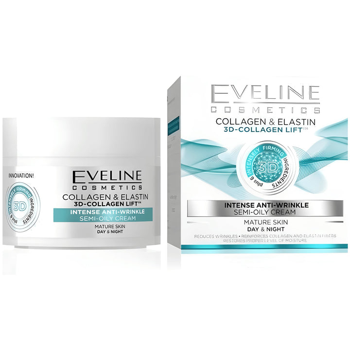 Eveline 3D-Collagen Lift Intense Anti-Wrinkle Semi Oily  Cream 50ml