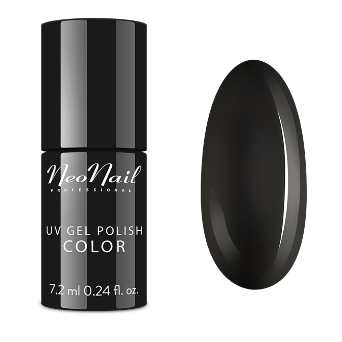 NeoNail UV/LED Hybrid Nail Gel Polish Grunge 7.2ml -Pure Black 2996