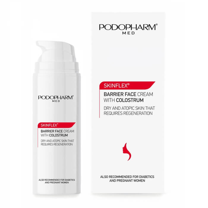 Podopharm Med Skinflex Barrier Face Cream with Colostrum for Dry and Atopic Skin -Airless 50ml