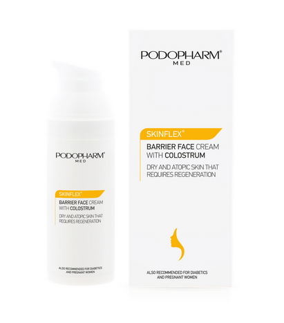 Podopharm Med Skinflex Barrier Face Cream with Colostrum for Dry and Atopic Skin -Airless 50ml