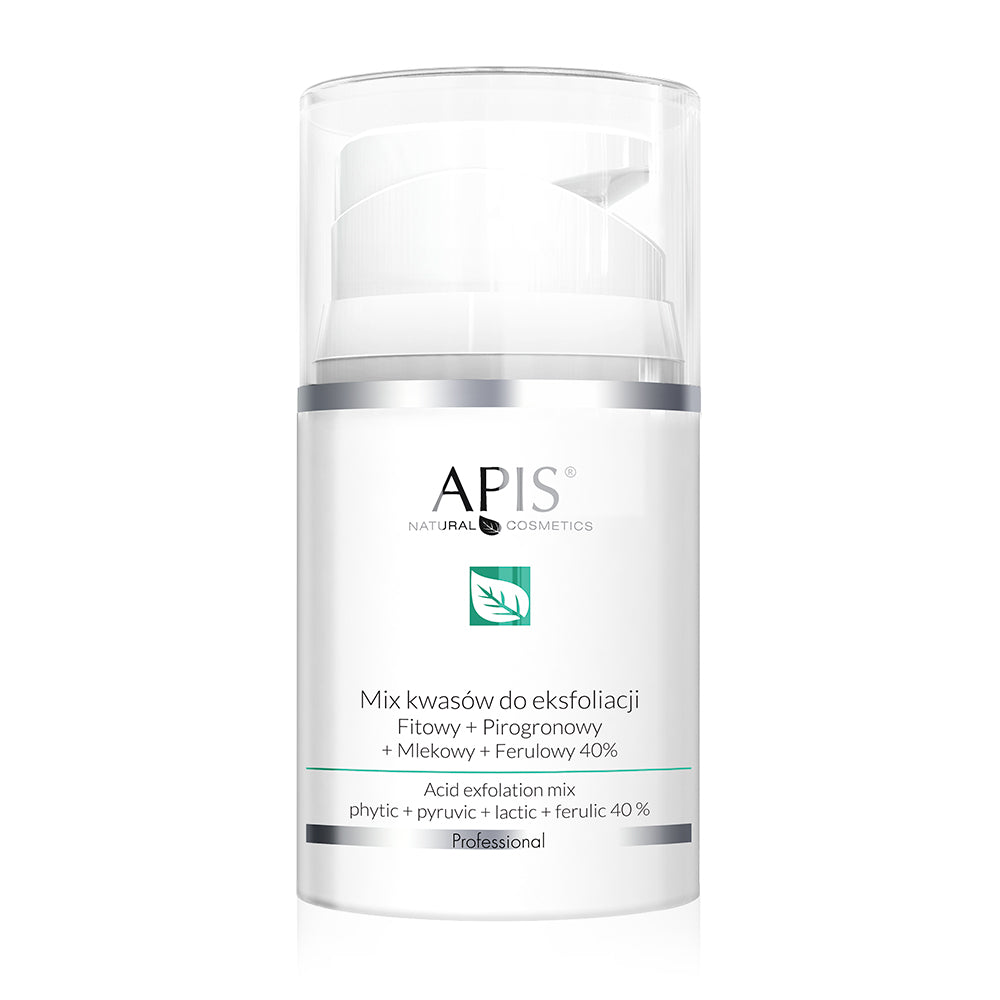Apis Professional 40% Kwasowa mieszanka peelingująca Fito-ferulowa, mlekowa i pirogronianowa 50ml