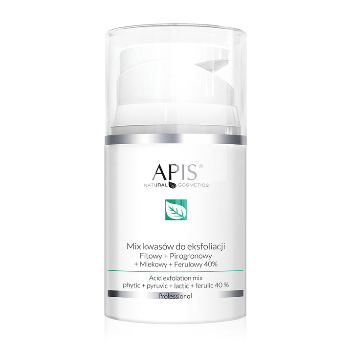 Apis Professional 40% Kwasowa mieszanka peelingująca Fito-ferulowa, mlekowa i pirogronianowa 50ml