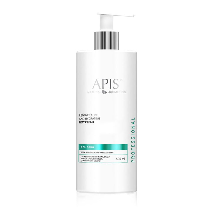 Apis Professional Api Podo Regenerating and Hydrating Feet Cream with 20% Urea and Ionized Silver 500ml