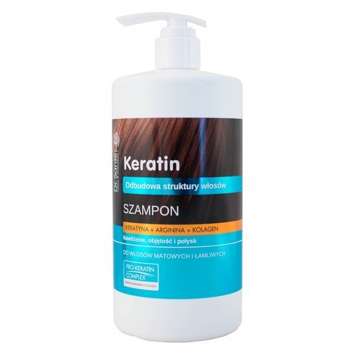Dr. Santé - Keratin - SZAMPON z keratyną, argininą i kolagenem 1000ml 5438