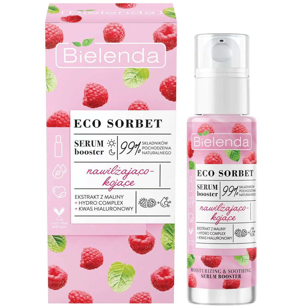 Bielenda Eco Sorbet Raspberry Moisturising and Soothing Serum Booster 30ml
