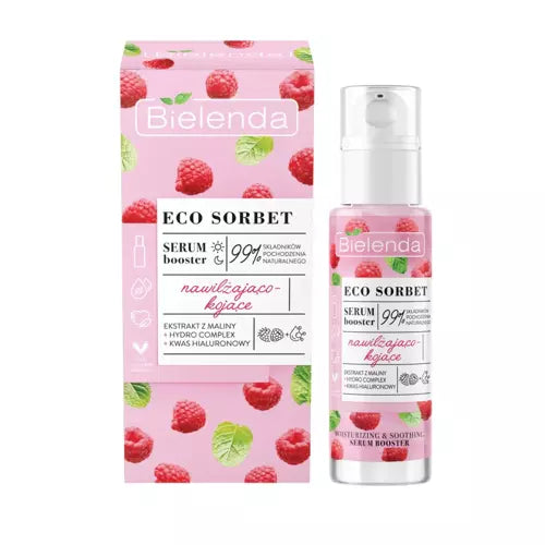 Bielenda Eco Sorbet Raspberry Moisturising and Soothing Serum Booster 30ml