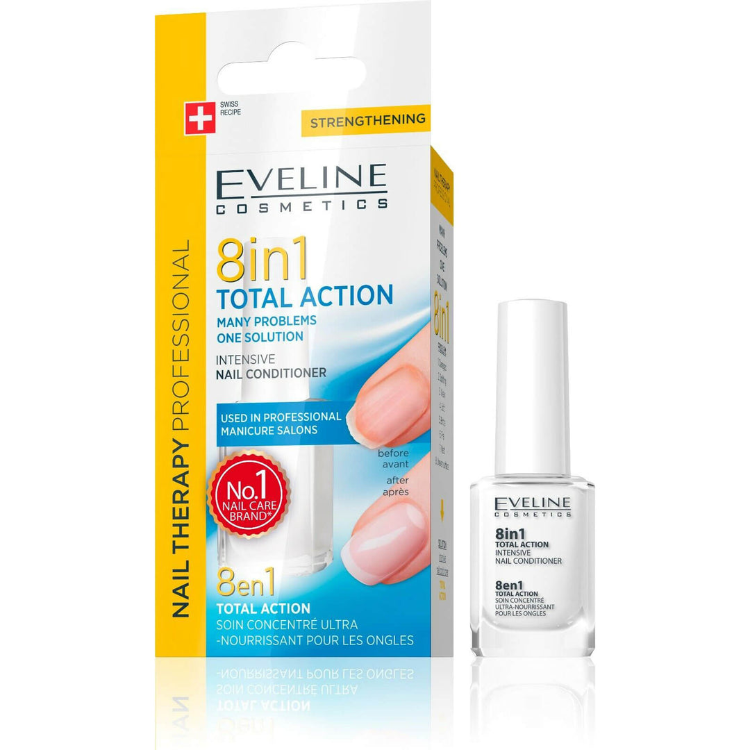 Eveline Nail Therapy Total Action Concentrated Nail Conditioner 8in1 12ml