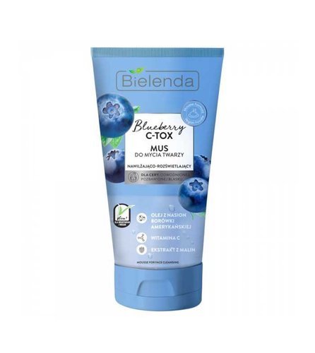 Bielenda Blueberry C Tox Face Wash Mousse for Dehydrated and Dry Skin 135g