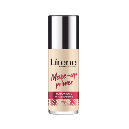 Lirene - Make-up Primer - Matująco-wygładzająco baza pod makijaż RÓŻA 30ml 5900717631618