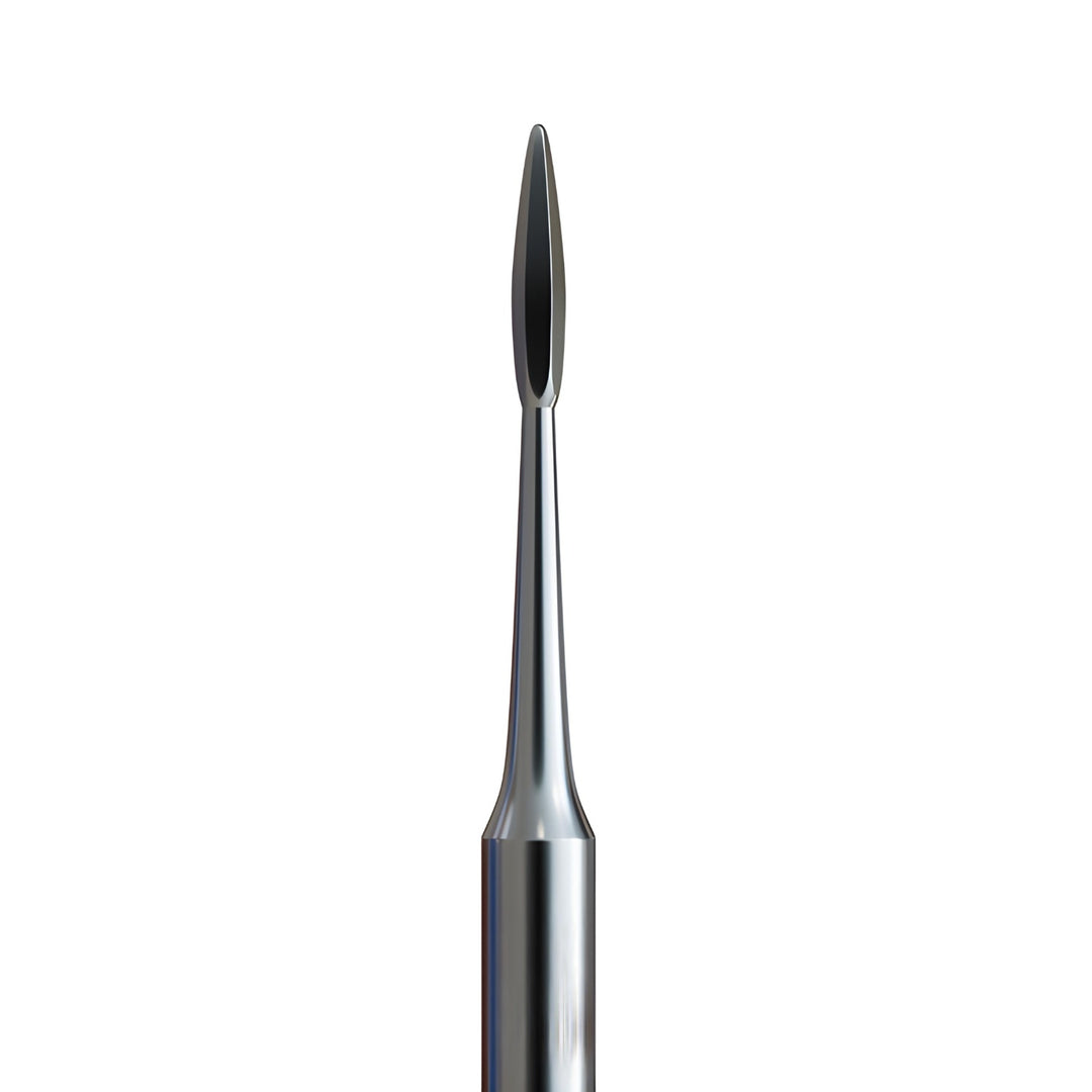 IQ Nails Stainless Steel Nail Drill Bit Flame Shape Bladeless 1.2mm 190NC.071.012