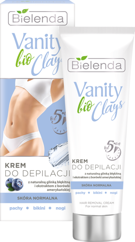 Bielenda Vanity Clays Bio Cream For Hair Removal With Blue Clay 100ml