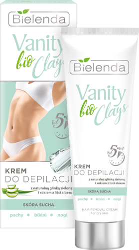 Bielenda Vanity Clays Bio Cream For Hair Removal With Green Clay 100ml