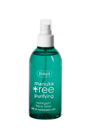 Ziaja Manuka Leaves Tonic Purifying Skin Pores Day and Night Normal Combination Oily Vegan 200ml