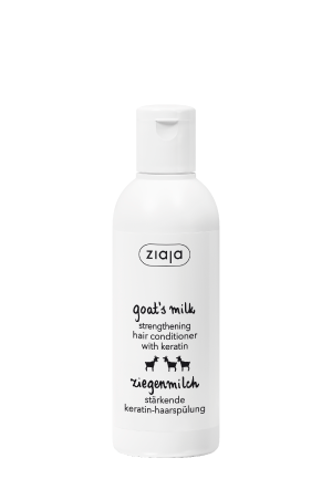 Ziaja Goat's Milk Strengthening Hair Conditioner with Keratin for Damaged Dry Rough and Dull Hair 200ml
