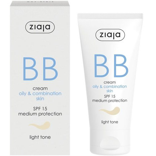 Ziaja - Krem BB do cery tłustej i mieszanej - odcień jasny / Krem BB odcień JASNY skóra tłusta i mieszana 50ml 5901887038399
