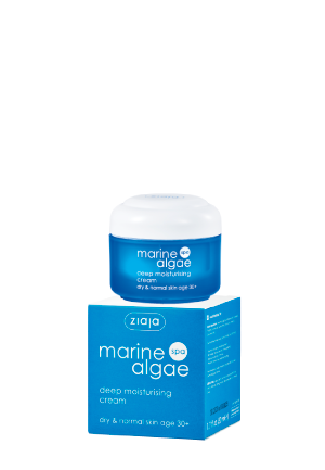 Ziaja Marine Algae SPA Deeply Moisturizing Cream with Sea Algae for Dry and Normal Skin 30+ Vegan 50ml
