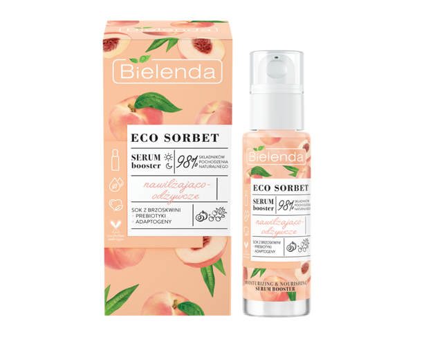 Bielenda Eco Sorbet Peach Moisturising Nourishing Booster Serum 30ml